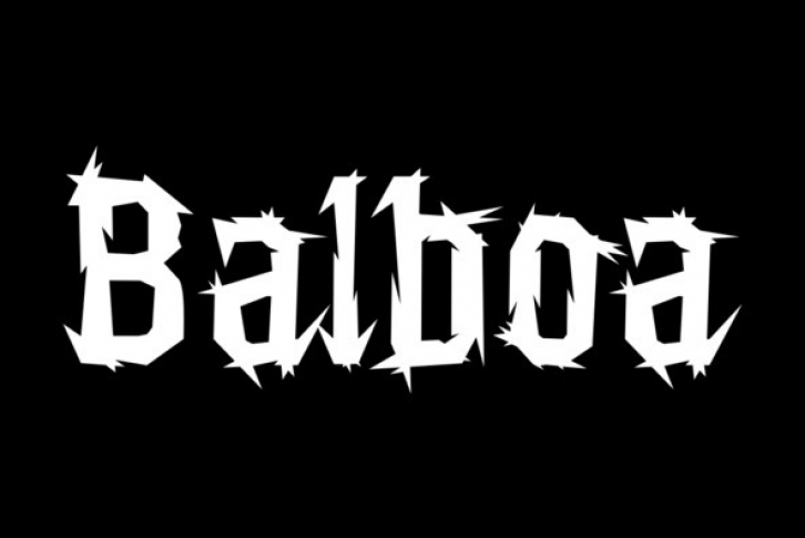 Balboa Font Download