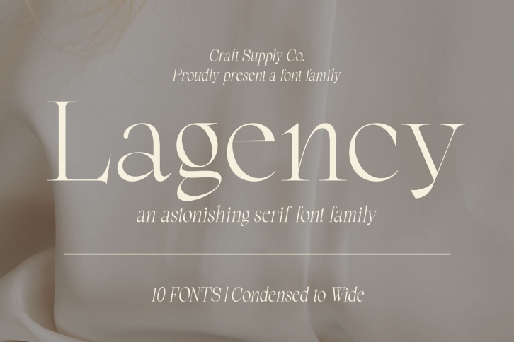 Lagency Font Download