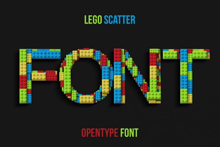 Lego Scatter SVG Font Download