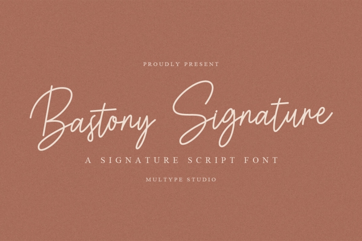 Bastony Signature Font Download