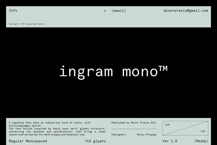 Ingram Mono Font Download