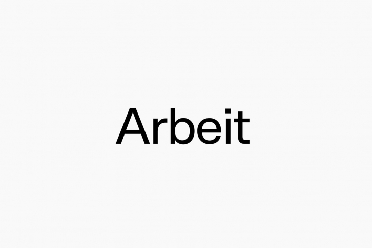 Arbeit Font Download