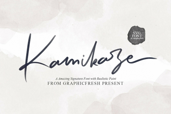 Kamikaze SVG Font Download