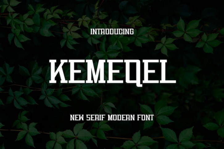 Kemeqel Font Font Download