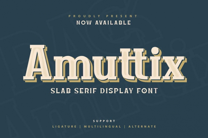 Amuttix - Serif Display Font Font Download