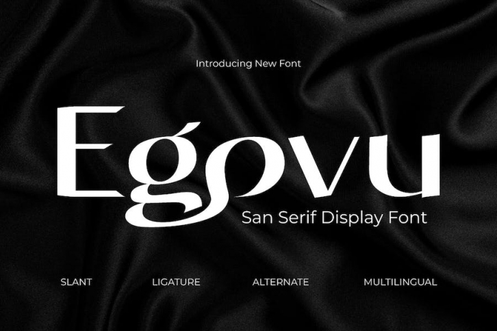 Egovu - Display Font Font Download