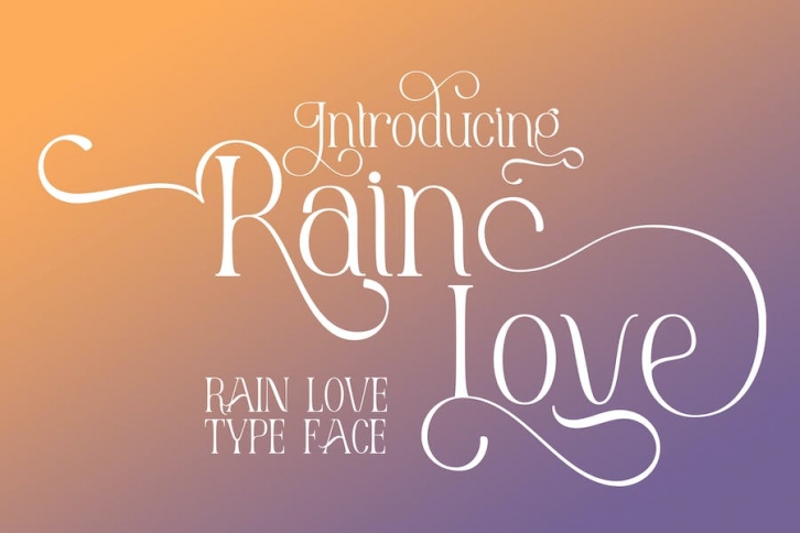 Rain Love Font Download