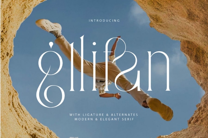 Gllifan unique ligature serif Font Download