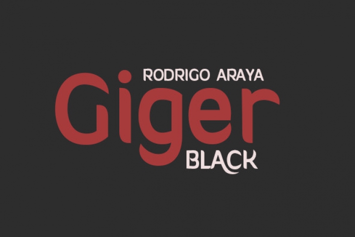 Giger Black Font Download