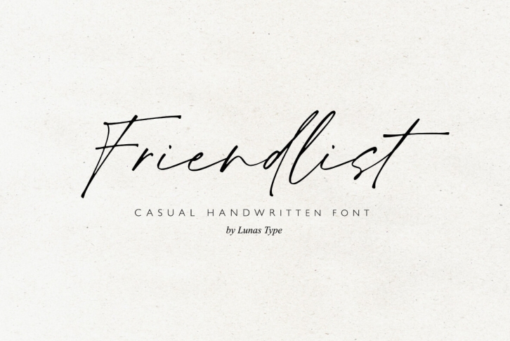 Friendlist Font Download