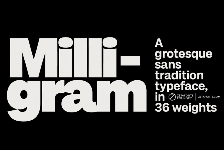 Milligram Font Download