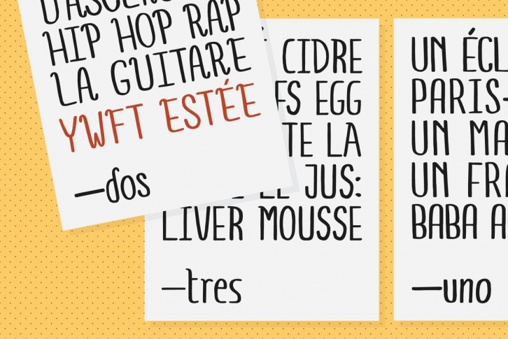 YWFT Estee Font Download