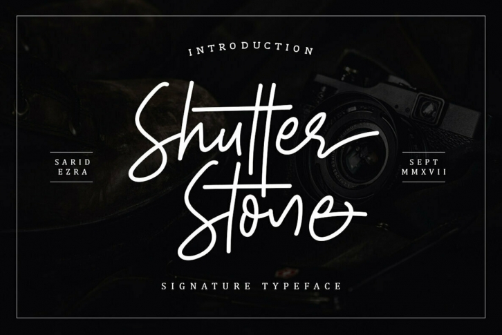 Shutter Stone Font Download