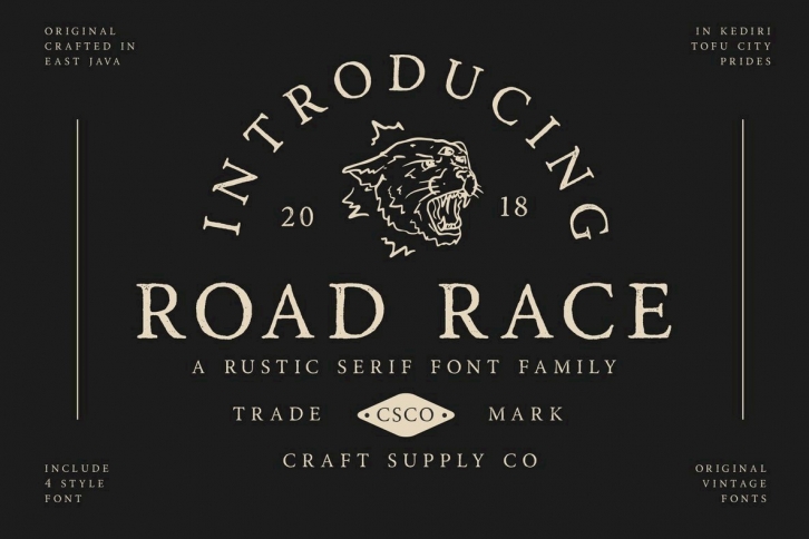 Road Race and Extras Font Download