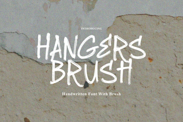 Hangers Brush - Handwritten Brush Font Download
