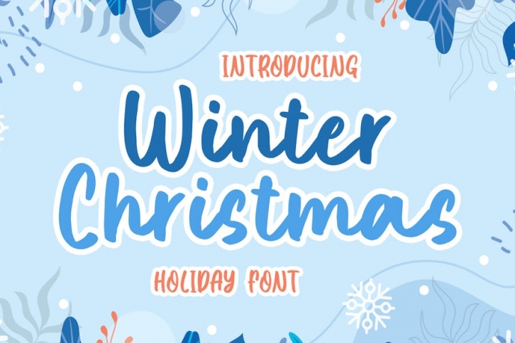Winter Christmas Fonts Font Download