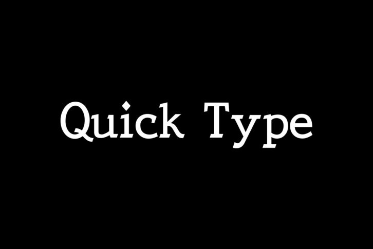Quick Type Font Download