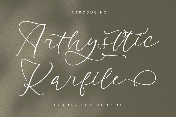 Arthysttic Karfile Script Font Font Download
