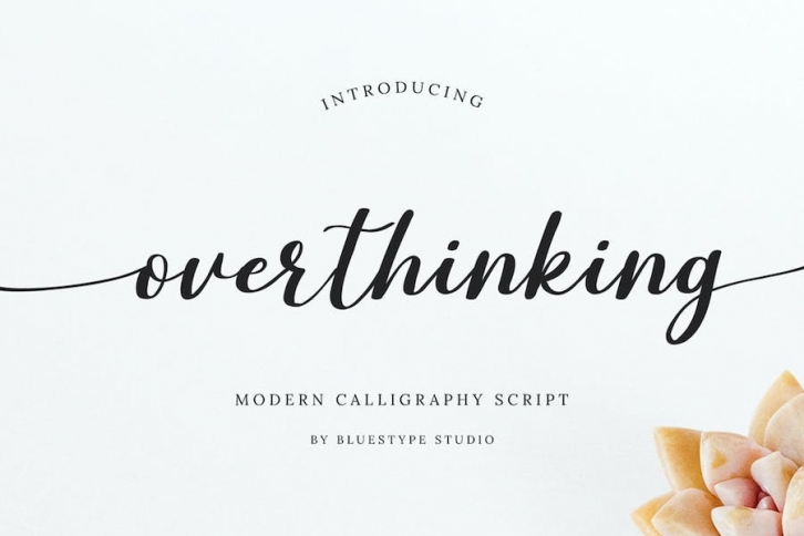 Overthinking - Modern Calligraphy Font Download