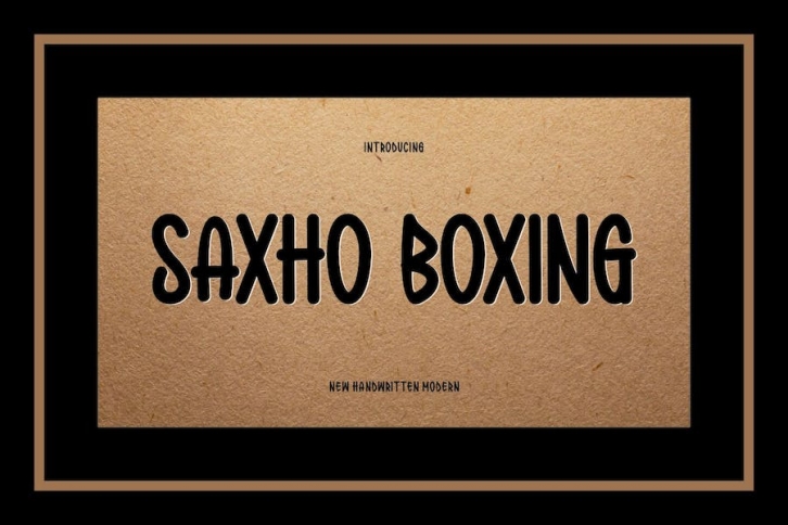Saxho Boxing Font Font Download