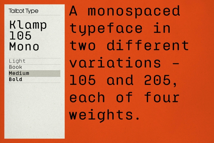 Klamp 105 Mono Font Download