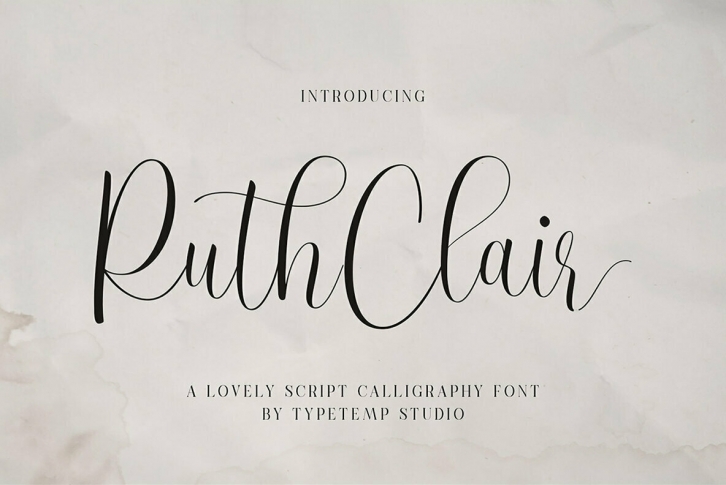 RuthClair Font Download