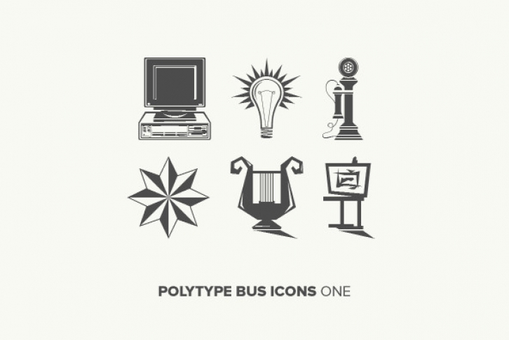Polytype Business Icon One Font Download