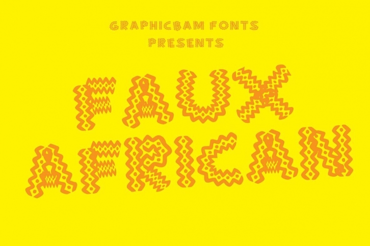 Faux African Font Download