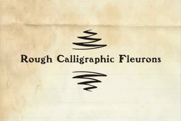 Rough Fleurons Calligraphic Font Download