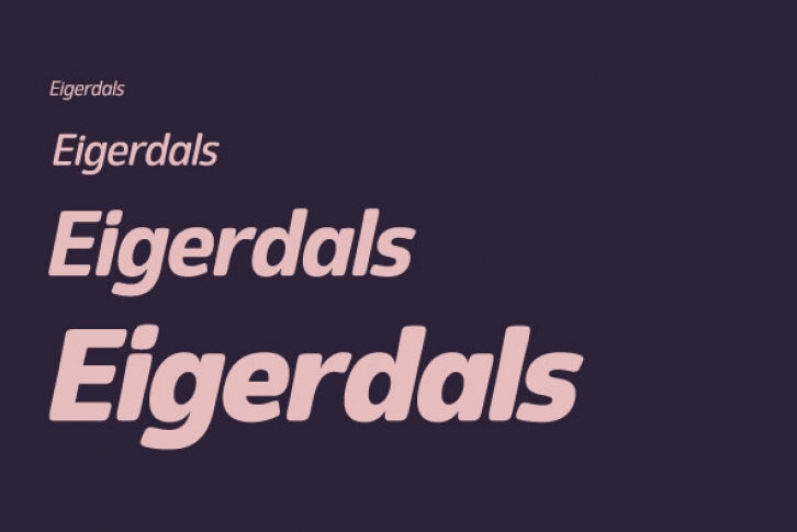 Eigerdals Font Download