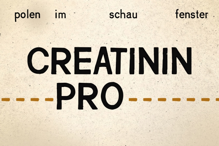 PiS Creatinin Pro Font Download