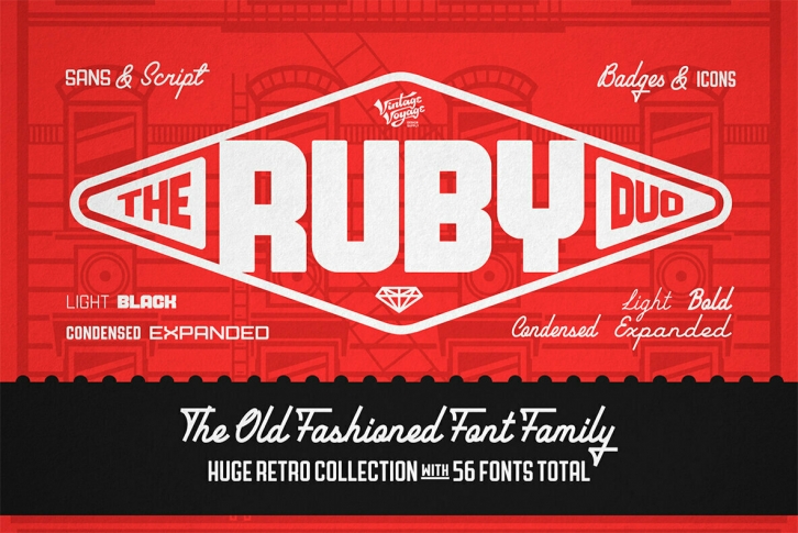 VV The Ruby Duo Font Download