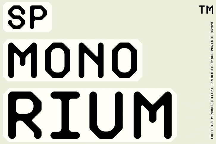 SP Monorium Font Download