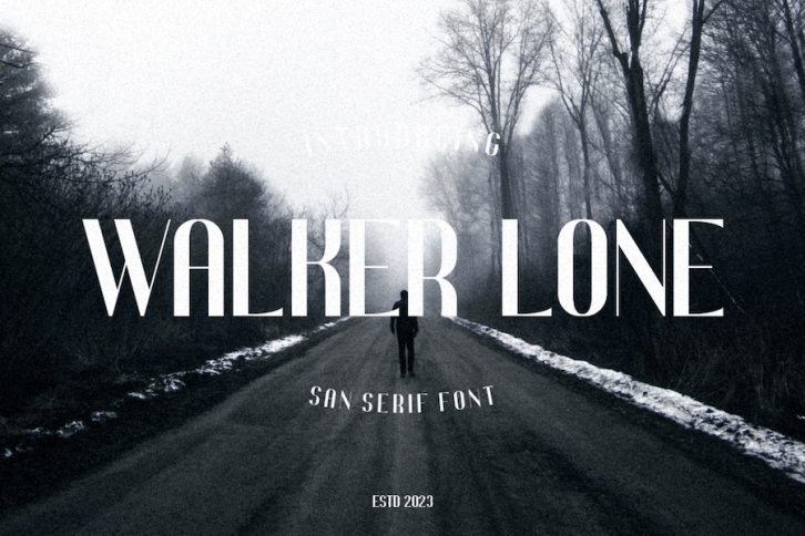 Walker lone - Display Sans Serif Font Download