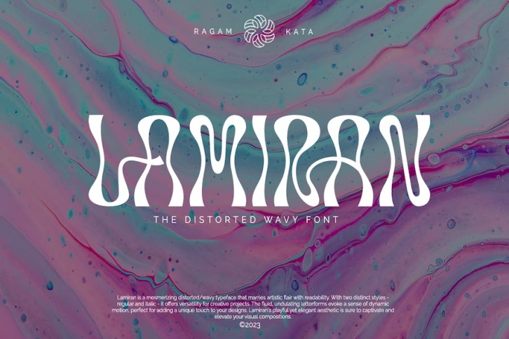 Lamiran - Distorted Wavy Font Font Download