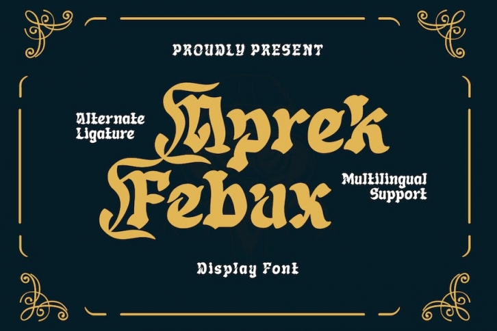 Aprek Febux - Display Font Font Download