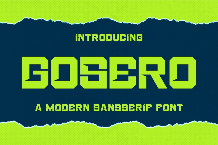 Gosero Font Font Download