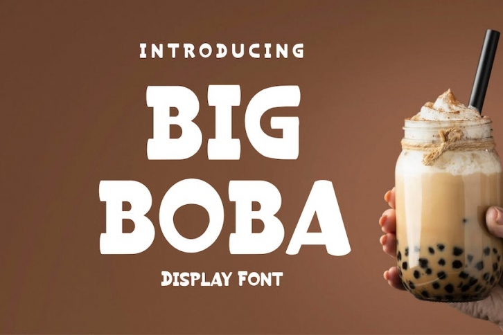 Big Boba Display Font Font Download