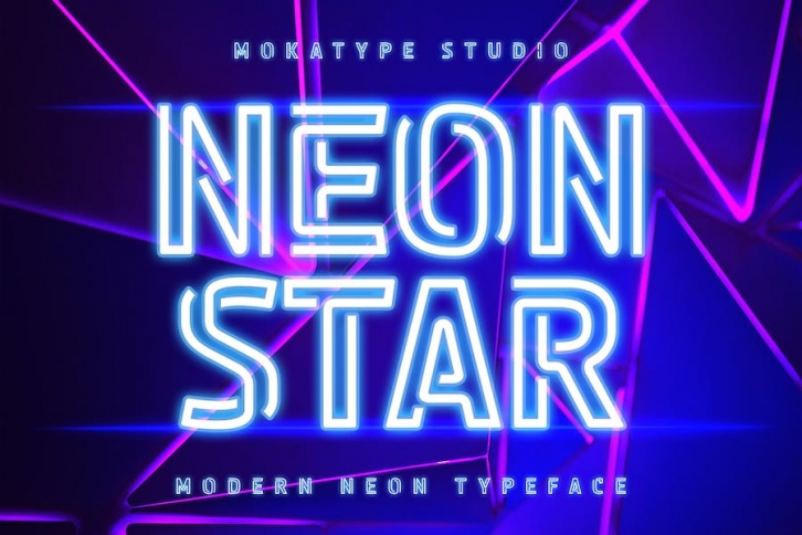 NEonstar- Night Light Display Font Download