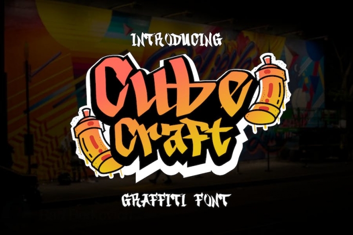 CubeCraft Graffiti Font Font Download