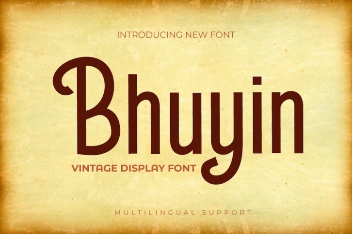 Bhuyin - Display Font Font Download