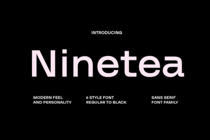 Ninetea Sans Serif Font Font Download