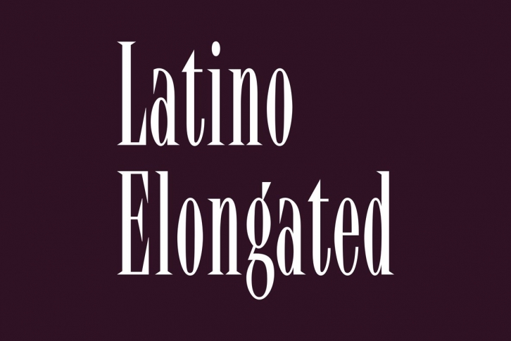 Latino Elongated Font Download