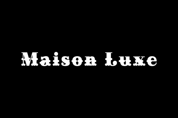 Maison Luxe Font Download