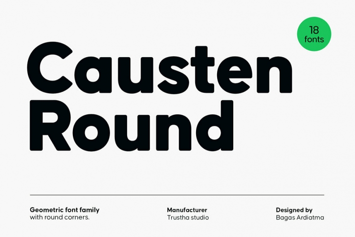 Causten Round Font Download