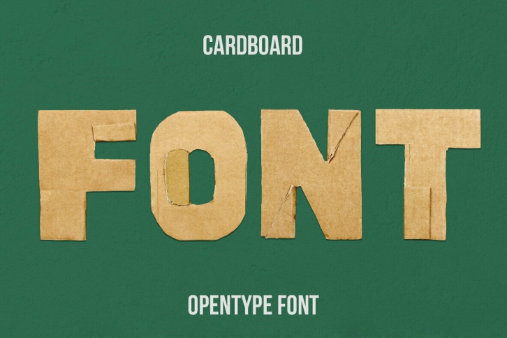 Cardboard SVG Font Download