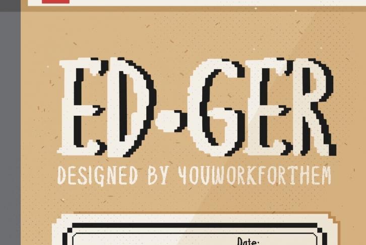 YWFT Edger Font Download