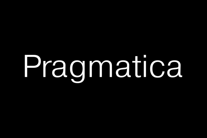 Pragmatica Font Download