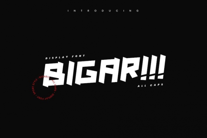 Bigar - Sport Display Font Font Download