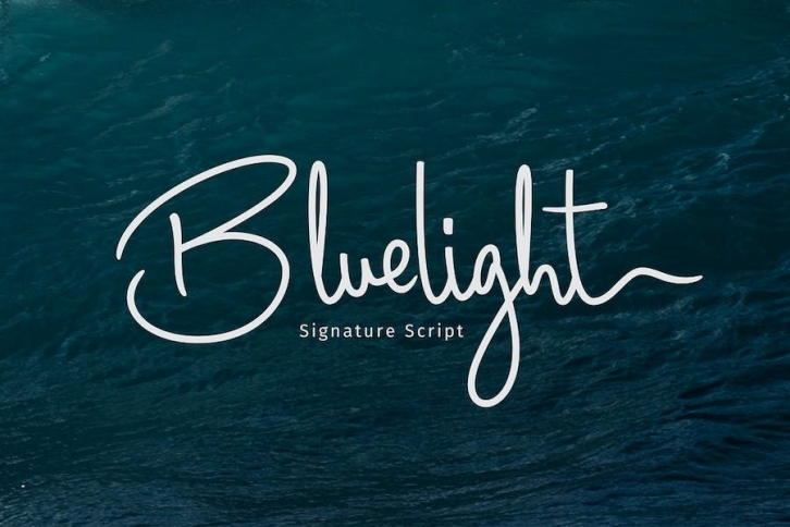 Bluelight - Signature Script Font Download